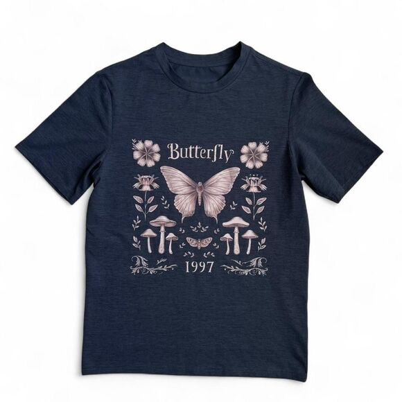 Source Unknown Tops - Butterfly Graphic Tee Shirt XS